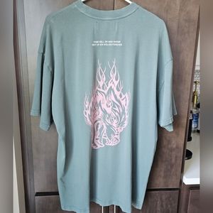 Darc Sport "Hell & Back" Premium Oversized Tee in Greek Stone/Mauve - Large